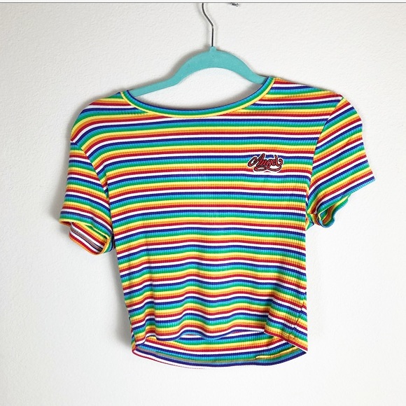 Forever 21 Tops - Forever 21 Angel Rainbow Crop Top